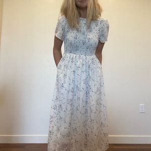 White midi dress!